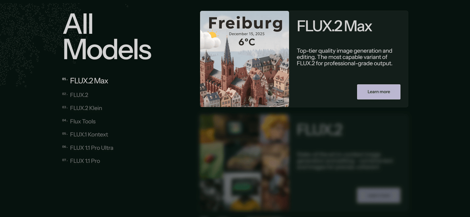 Image showing Flux's all models.