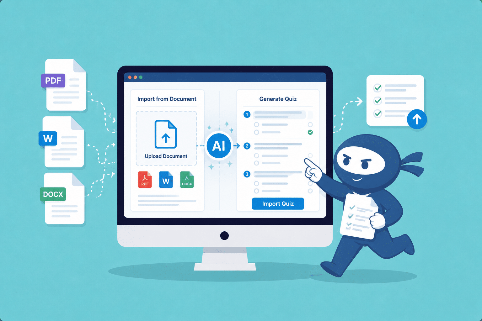 AI-Powered Document Quiz Workflow