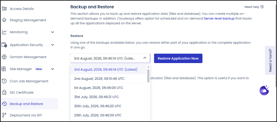 Image showing backup and restore. 