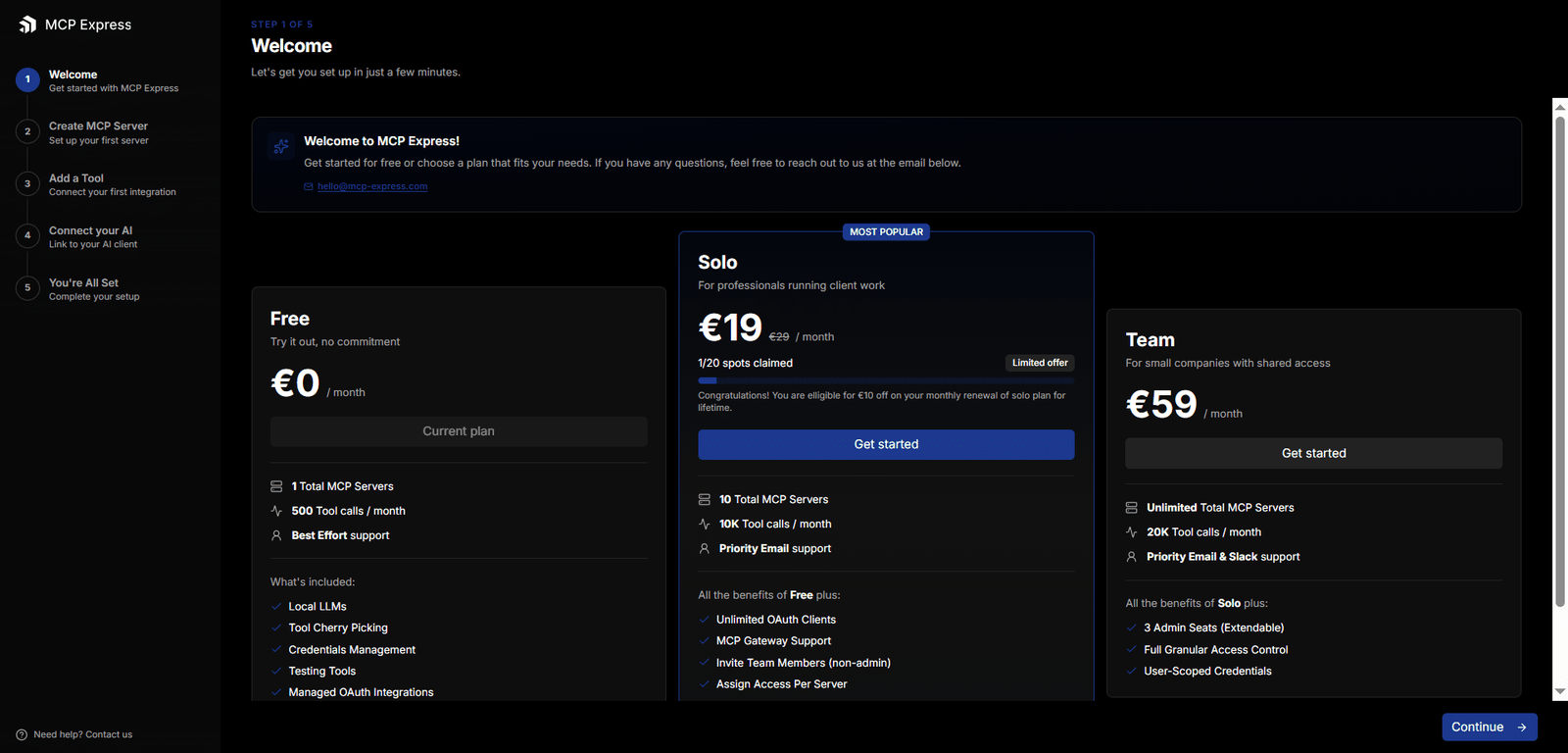Image showing Create an MCP Server and Add the WordPress Tool.