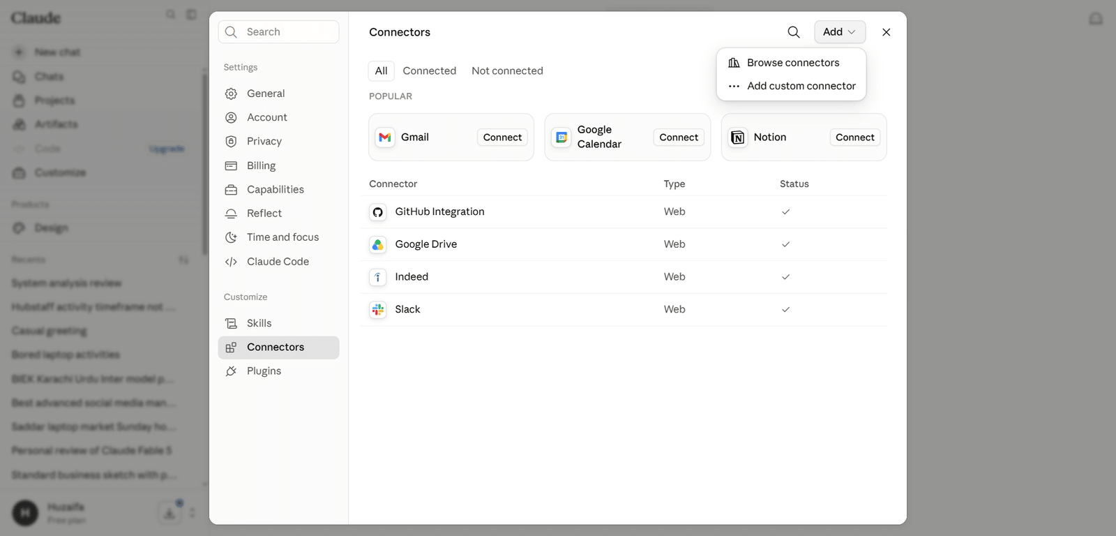 Image showing how to add connectors.